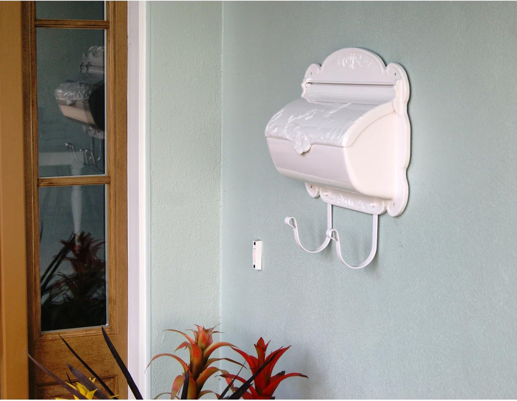 Special Lite Hummingbird Horizontal Wall Mount Mailbox - White Aluminum Mailbox for Wall Mount - SHB-1004-WH