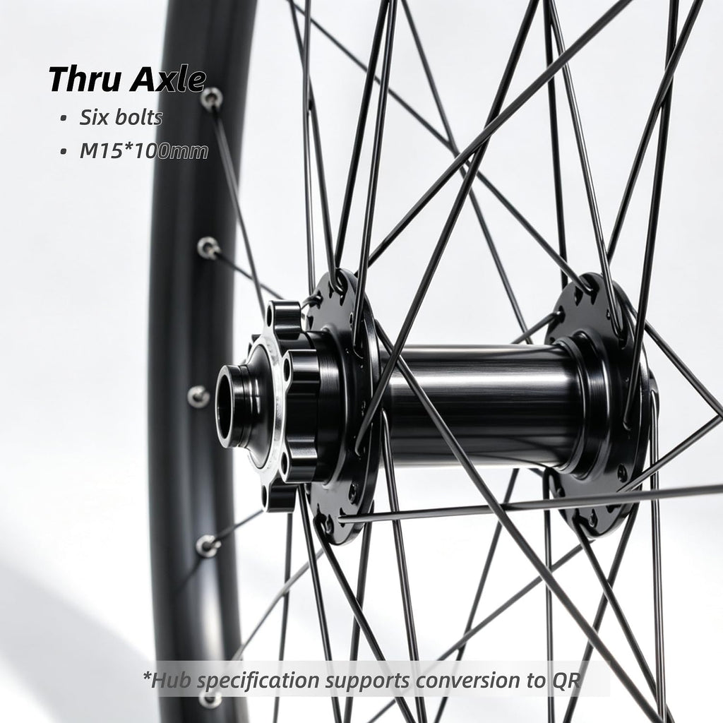 MTB Wheelset 27.5' 29' inch Boost/Thru Axle/Quick Release, Disc Brake Mountain Bike Wheels, Aluminum Alloy Rim 32 Holes for 8-11 Speed Cassette XC AM DH