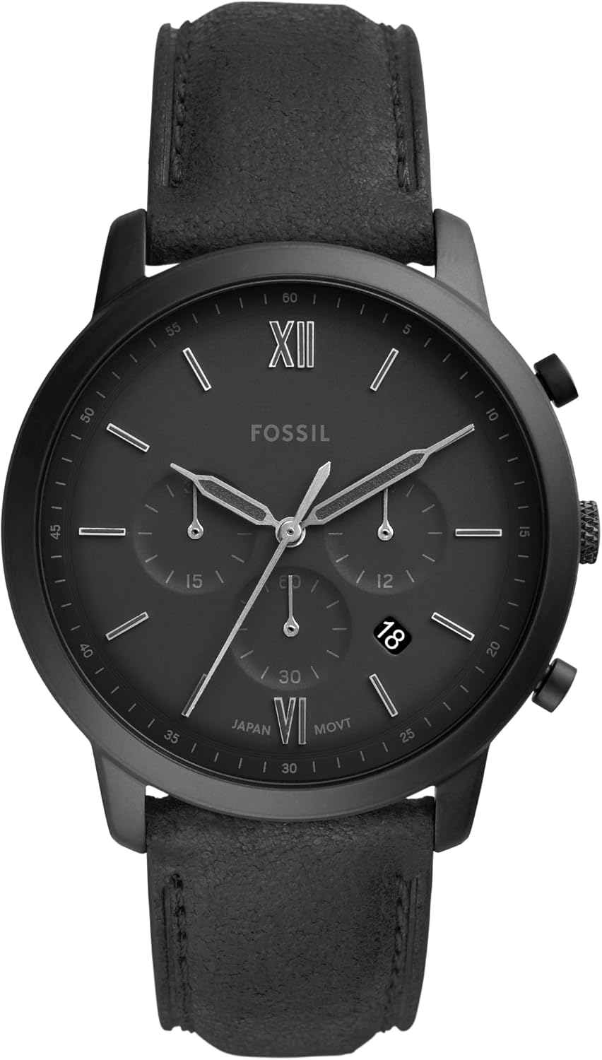 Fossil Men's Watch, Neutra Quartz Stainless Steel Chronograph Watch for Men