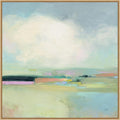 Amanti Art Framed Canvas Wall Art 30x30 Colorful Landscape by Julia Purinton, Framed Wall Art Canvas, Abstract Artwork, Modern Contemporary Decor, Large Poster Painting for Living Room, Bedroom