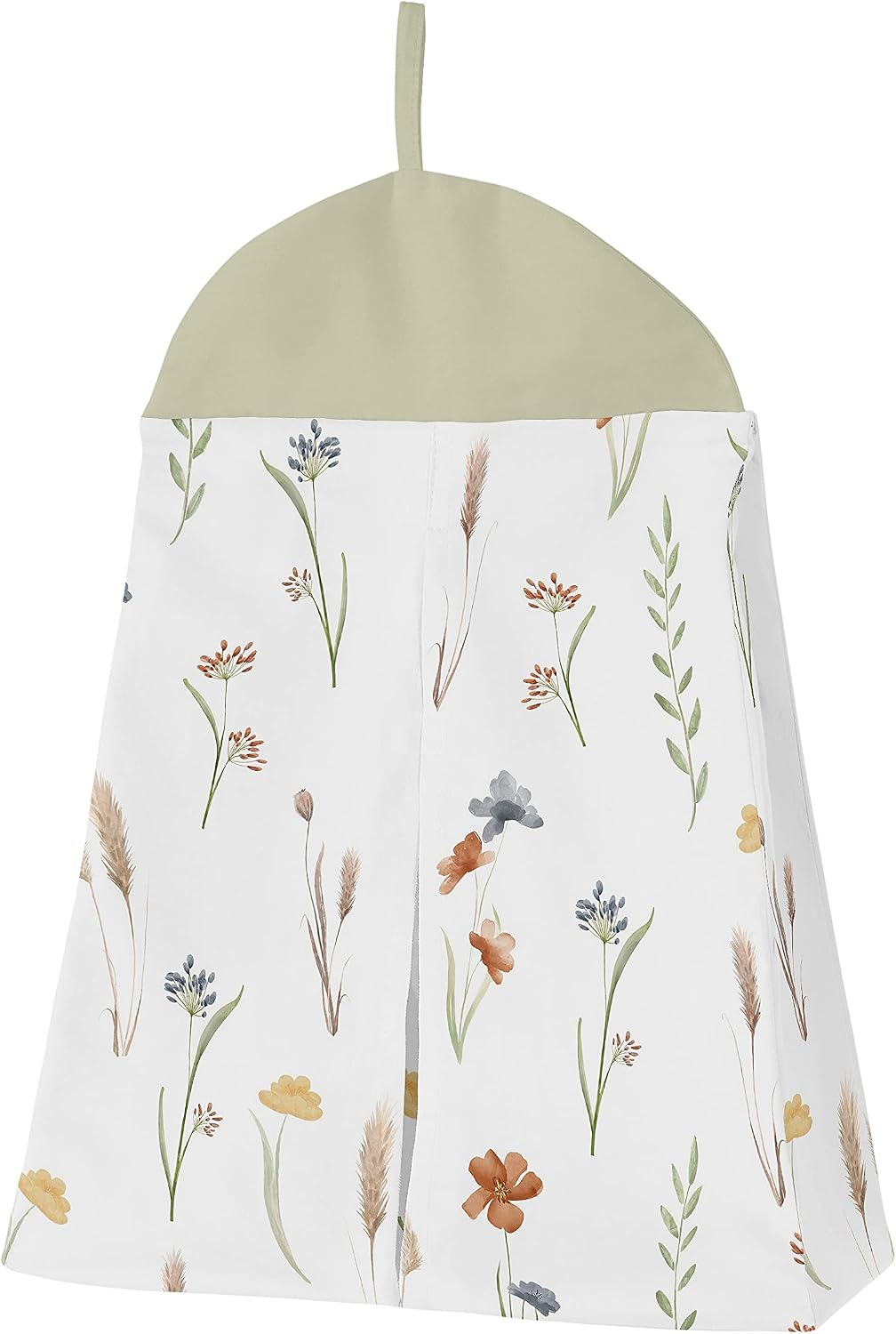 Sweet Jojo Designs Boho Floral Garden Flower Girl Baby Crib Bedding Set Infant Nursery Room BreathableBaby Breathable Mesh Crib Liner Blanket Fitted Sheet Skirt 6p Green Watercolor Bohemian Farmhouse