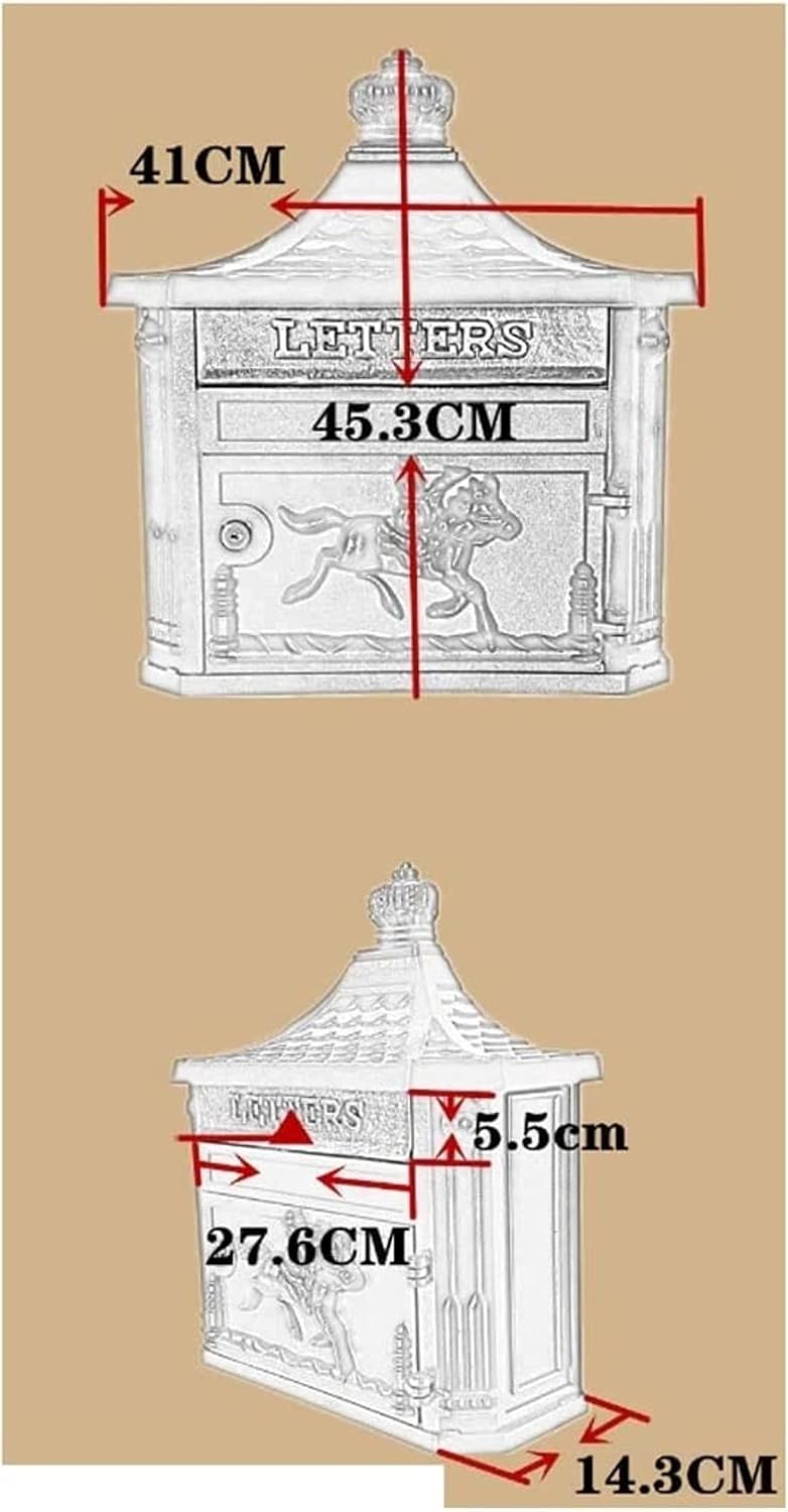 Metal Mailbox Posts Wall Mount Letterboxes Mail Drop Collection Boxes Package Lockers Envelopes Mailing Supplies