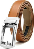 Comfort Click Ratchet 1 1/4' Genuine Leather Dress Belt Men Perfect Shoes Executive.