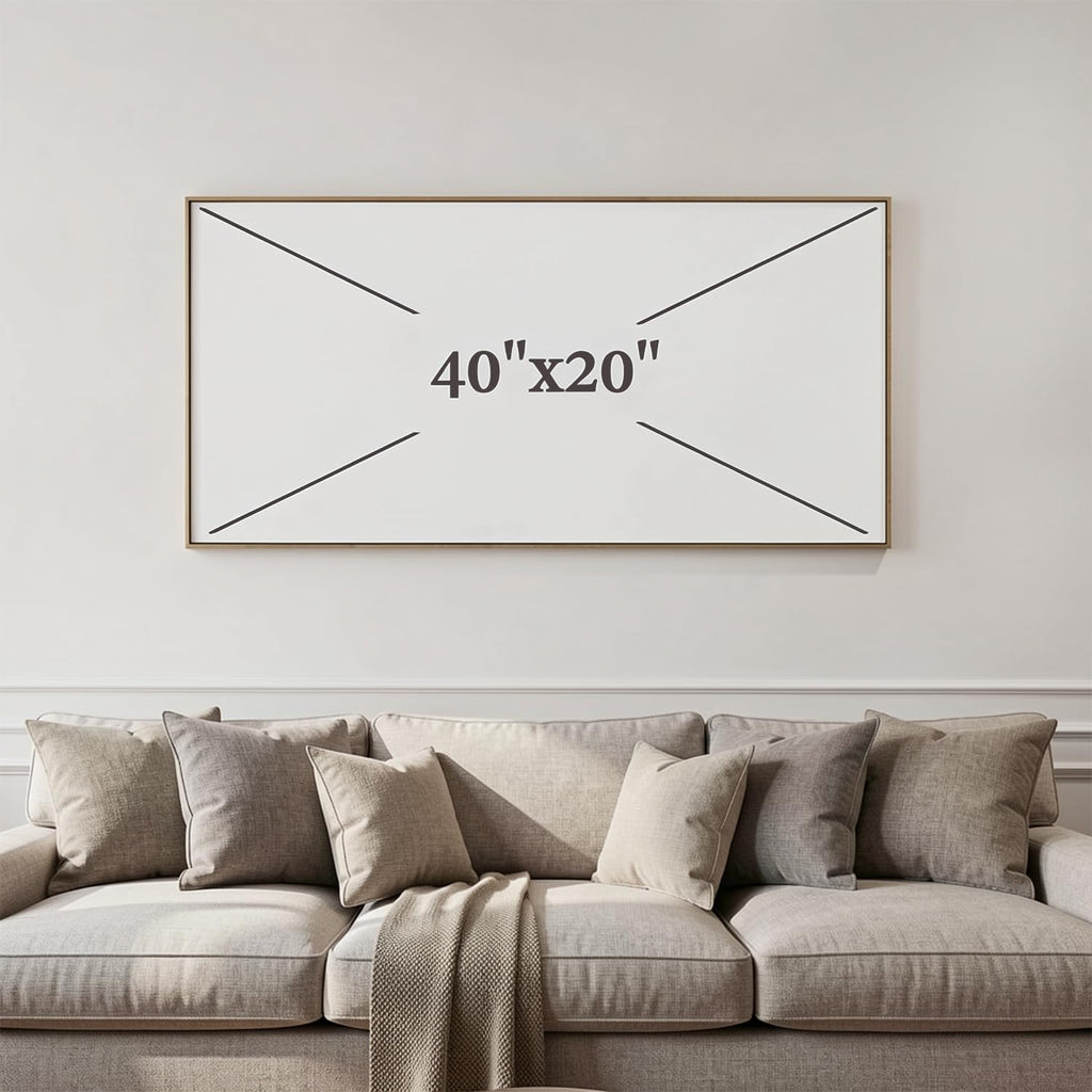 Abstract Wall Art Canvas Paintings Blue Fantasy Modern Large Framed Artwork Decor for Living Room Bedroom Office Painting Home Decor 20'x40'