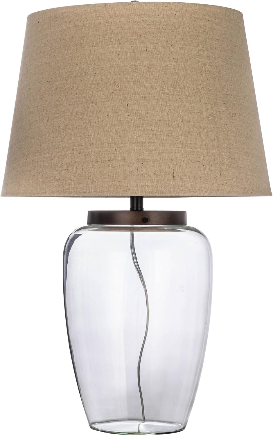 Creative Co-Op Glass Fillable Table Lamp with Shade