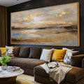 Large Framed Artwork for Living Room Abstract Bedroom Wall Art Gold Abstract Wall Decor Office Home Decor 29'x 58' Canvas Painting Wall Hanging