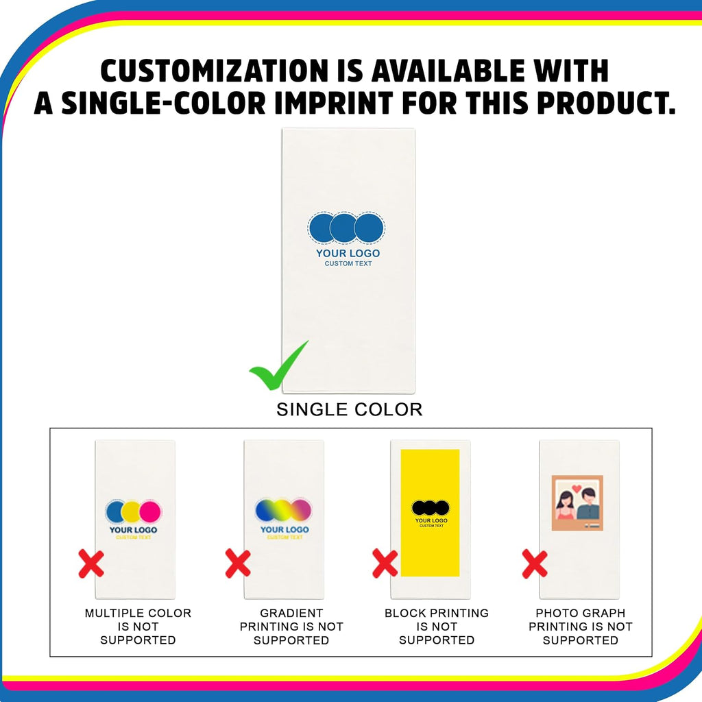 Personalized One-Color Imprint Dinner Napkins for Parties, Events, and Restaurants