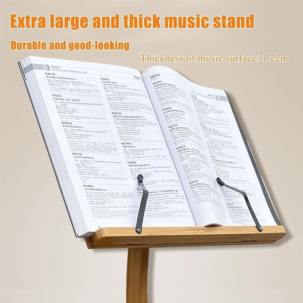 Sheet Music Stand Music Stand Book Stand Portable Wooden Music Stand Guitar Violin Music Stand 340° Flip Music Stand Holder
