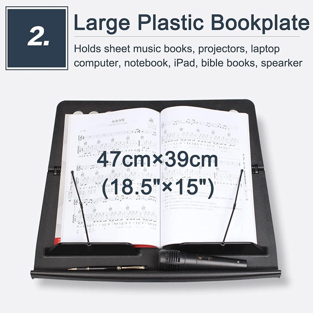 Music Stand Adjustable Height Music Stands Portable Music Holder Foldable Sheet Music Stands Tripod Base Fits Violin Guitar Music Stand More Stable