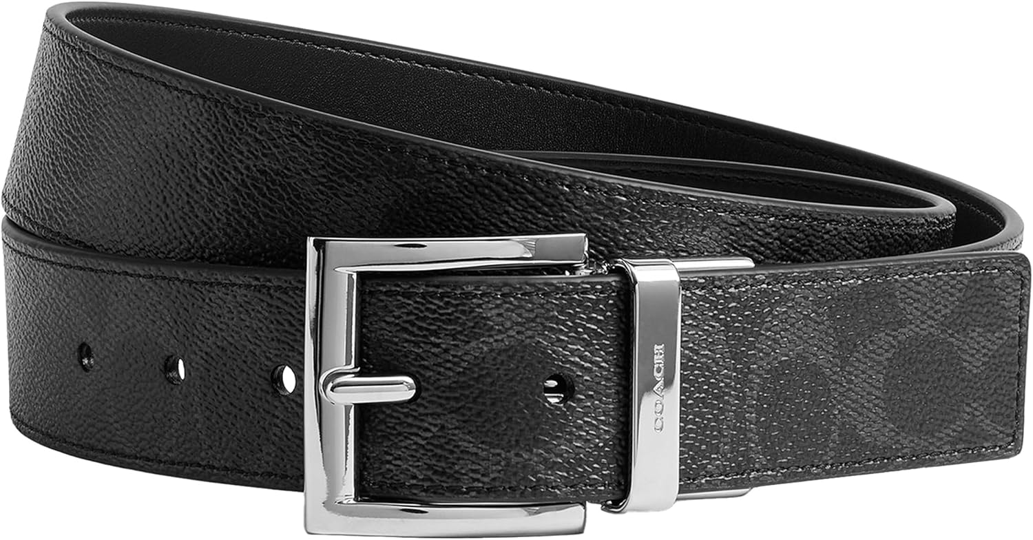 COACH 38MM CTS Rev Dress Harness Belt in Signature