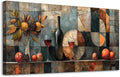 KELIYUAN Large Canvas Wall Art For Kitchen Wall Decor For Living Room Restaurant Pub Decorations Wine Glass Wall Painting Still Life Abstract Pictures Artwork Dining Mural Posters Decor 30'x60'