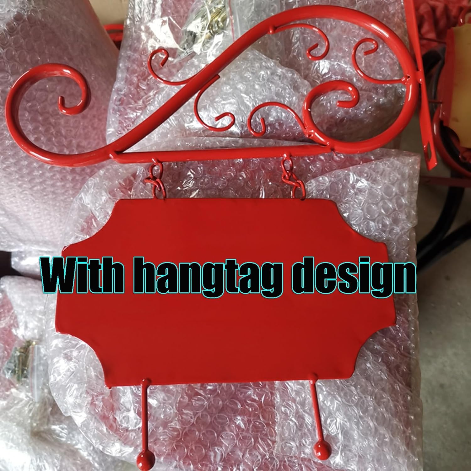 Locking Metal Mailbox Home Standing Mailboxes with Hangtag Design Outdoor Rainproof Parcel Boxes Send Opening with Rain Shield Multi-Color
