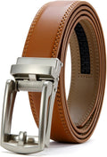 Comfort Click Ratchet 1 1/4' Genuine Leather Dress Belt Men Perfect Shoes Executive.