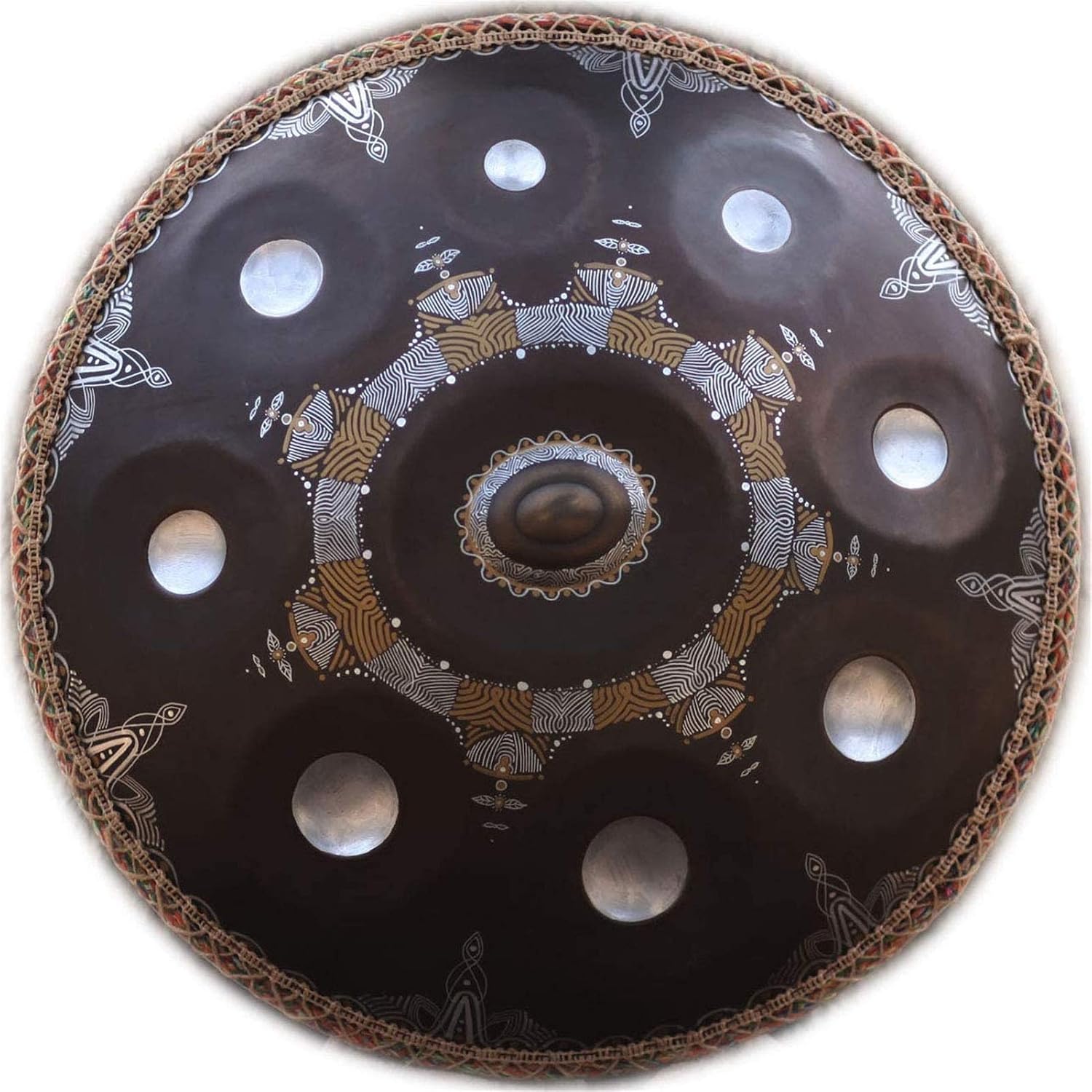 Handpan Drum for Adults, Handpan Drum Instrument in D Minor 9 Notes 22 Inches D3/A3 Bb3 C4 D4 E4 F4 G4 A4 Hand Pan with Carry Bags, Sheet Music, Drum Stand and Mallet
