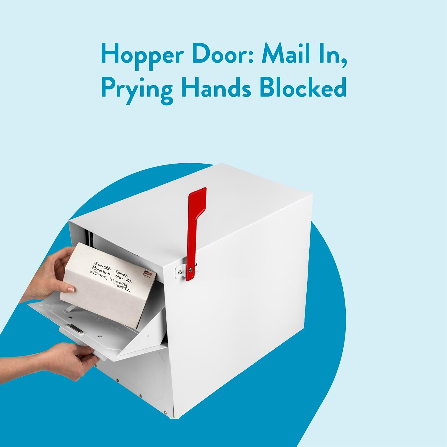 Architectural Mailboxes Oasis Classic Large High Security Parcel Mailbox, White