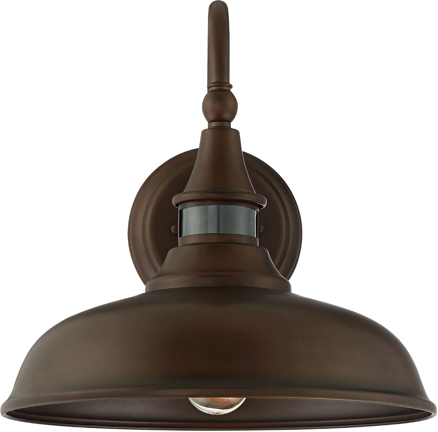 John Timberland Gough Rustic Farmhouse Outdoor Barn Light Fixture Bronze 12 1/2' Dusk to Dawn Motion Sensor for Exterior House Porch Patio Outside Deck Garage Yard Front Door Garden Home