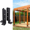 4x4 Concrete Post Anchor for Adjustable Fence Holder, Heavy-Du Metal Base with Installat Kit - Catible with 1.5x1.5, 2x2, 2x4, 4x6 Wooden Posts & Mailboxes