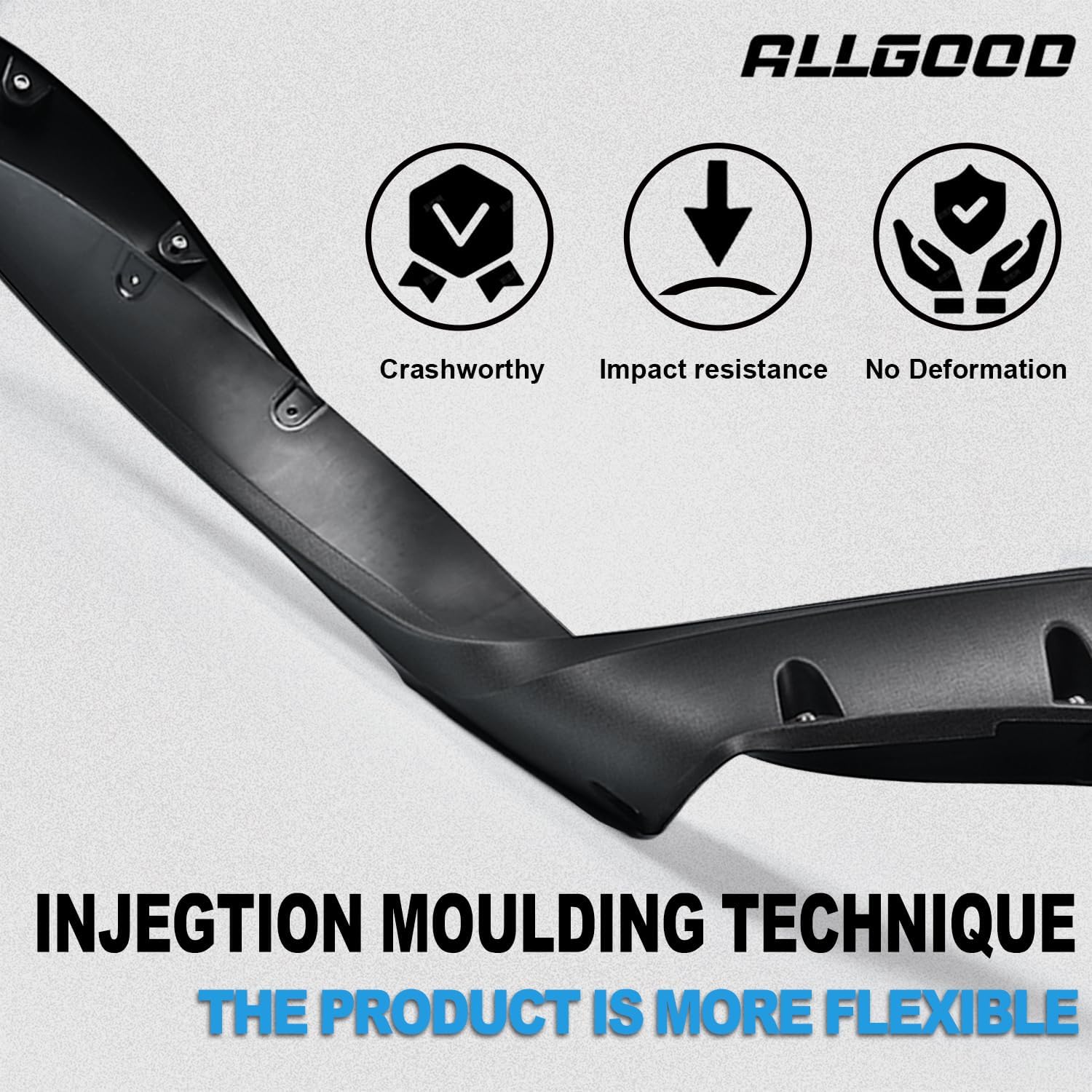 ALLGOOD Fender Flares Compatible with Nissan Titan 2004-2015 w/o Bedside Lockbox Front & Rear Smooth Black Wheel Cover Protector Pocket Rivet Bolt Style 4pcs F81Z16006AA 5C3Z16006AA