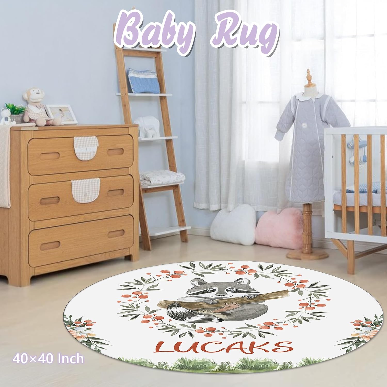 Custom Baby Crib Bedding Set, 5 PCS Personalized Name Baby Crib Sets for Girls Boys, Green Animals Theme Nursery Bedding Sets for Infant Toddler, Double Layer Flannel Bed Set Customized Gifts