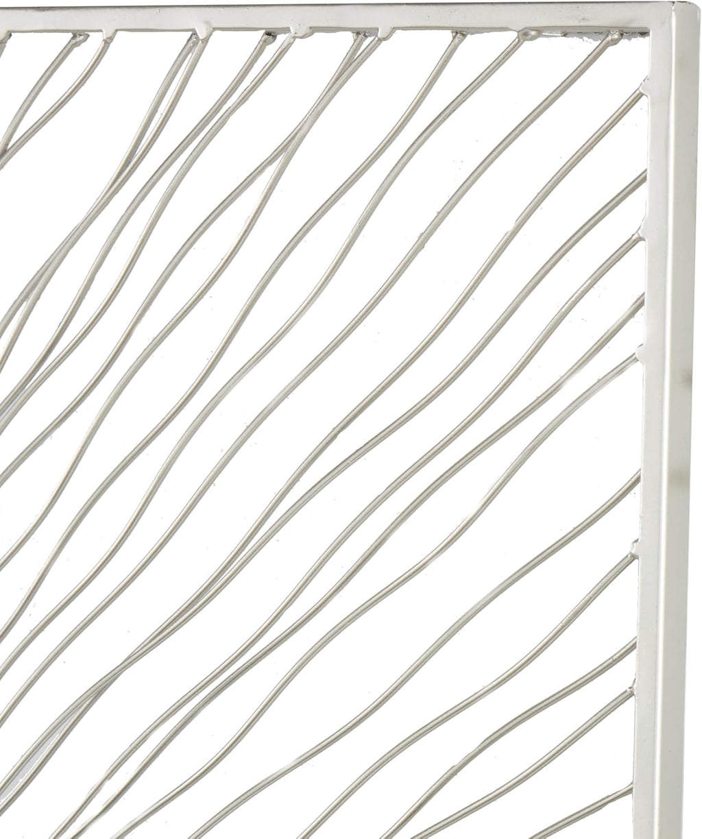 Deco 79 Metal Sunburst Home Wall Decor Coiled Ribbon Wall Sculpture, Set of 2 Wall Art 22'W, 30'H, Silver
