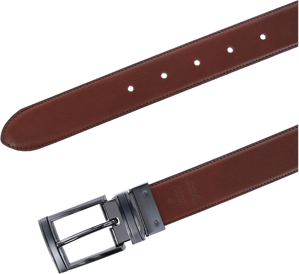 Trafalgar Men's Maverick 32mm Reversible Leather Dress Belt