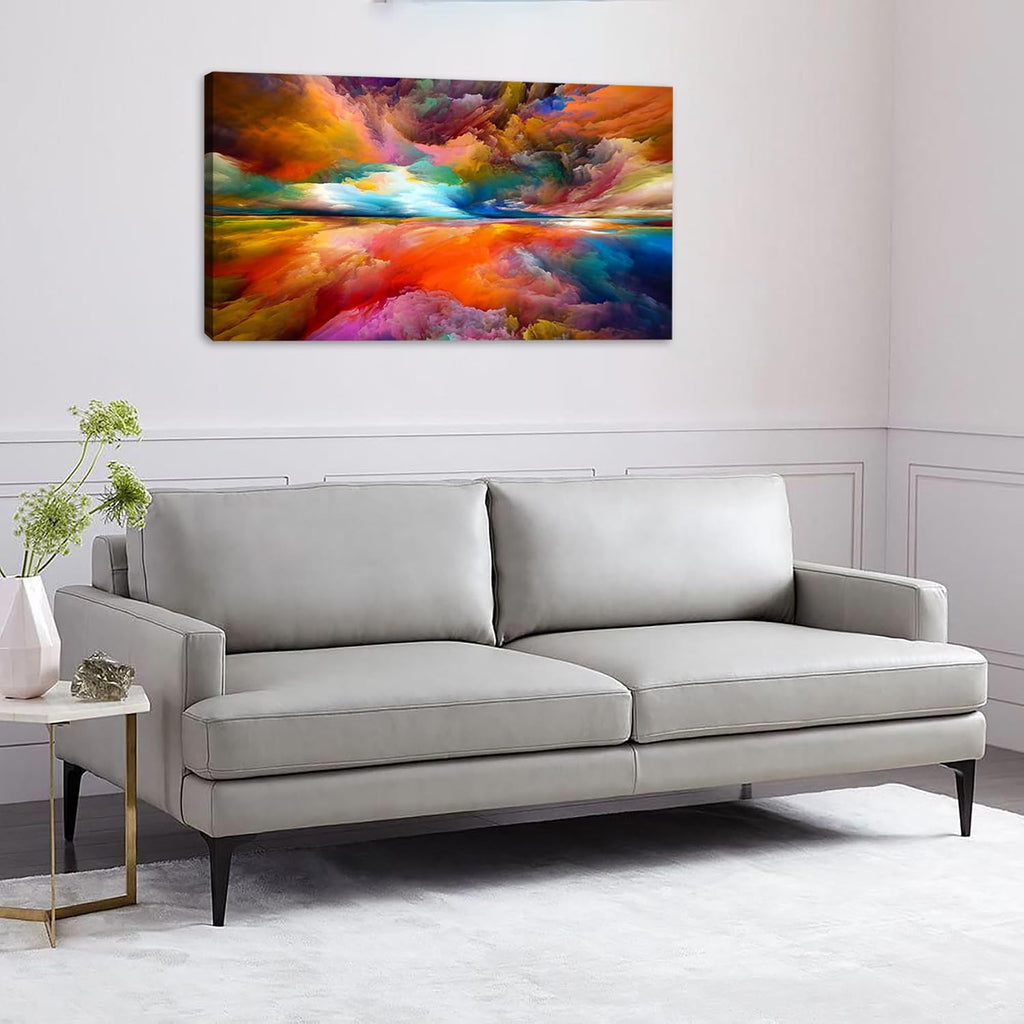 YYYYHPP YP2075 Abstract Wall Art Colorful Clouds Landscape Pictures Canvas Prints Paintings Ready to Hang for Living Room Bedroom Kitchen Home and Office Wall Decor
