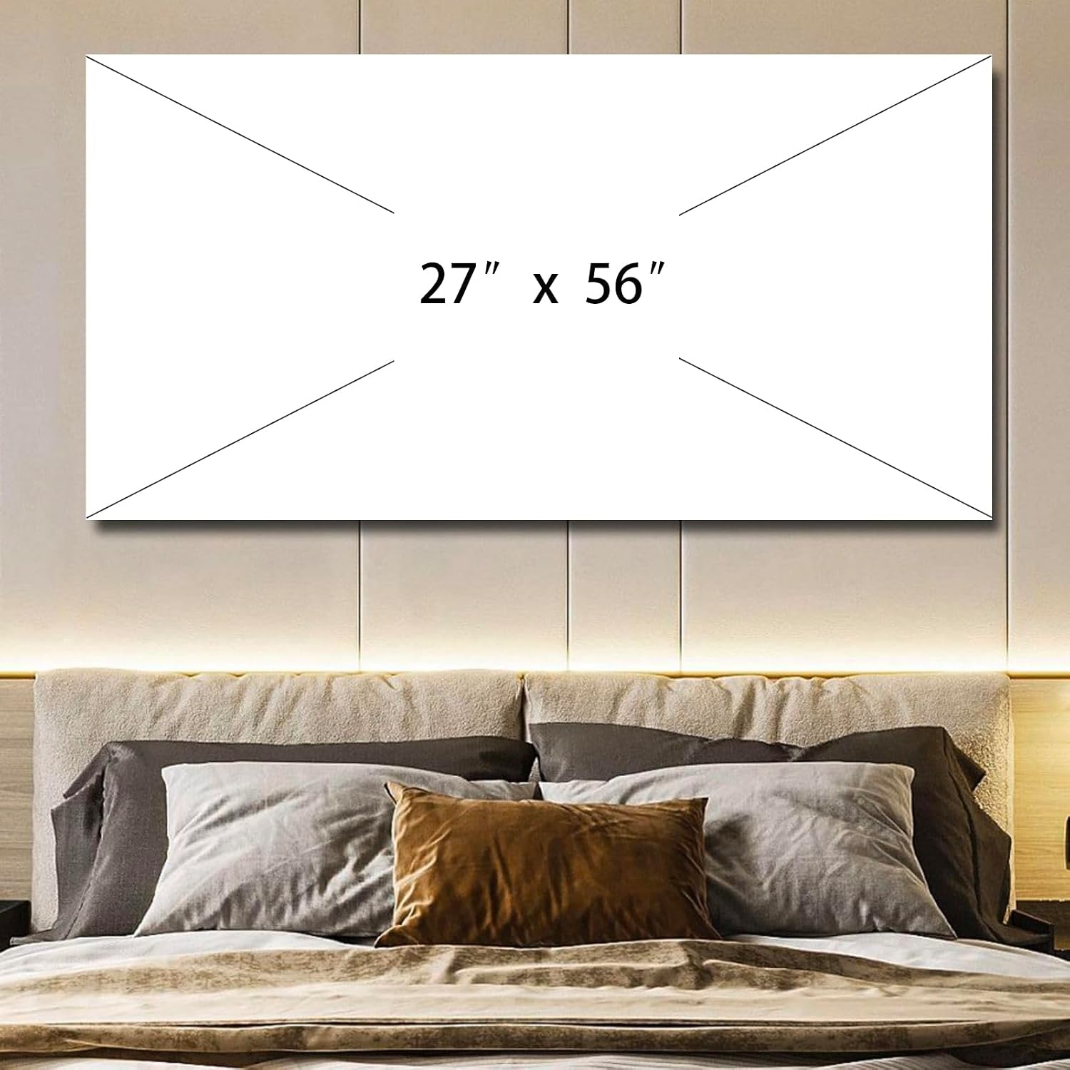 27'x56' Framed Black and Gold Abstract Sound Wave Textured Wall Art, Minimalist Pictures Canvas Wall Deco for Living Room Bedroom Office Gallery