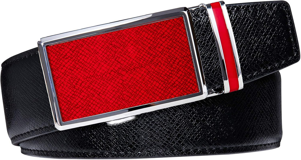 Slide Adjustable Genuine Leather Belt Men Dress Casual Trim-to-Fit Executive Classic Gift.