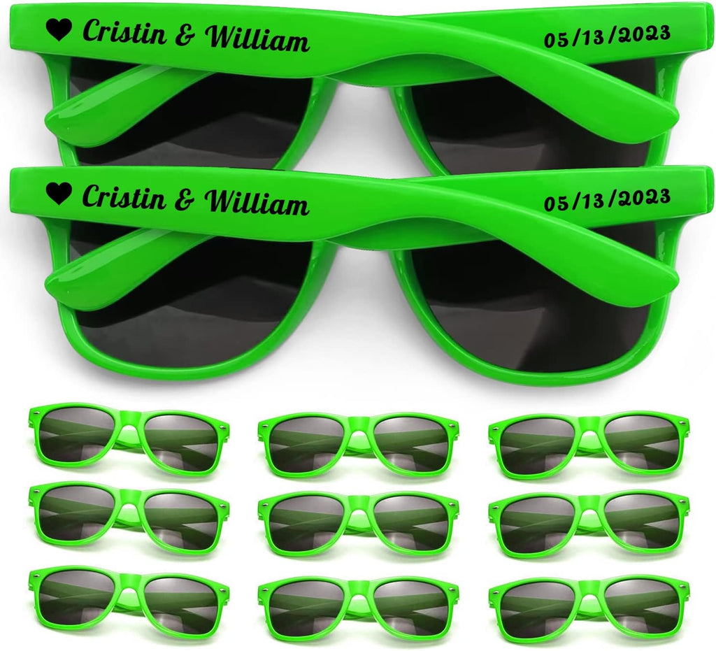 Custom Sunglasses for Wedding Party Favors, Personalized Sunglasses bulk for Men Groomsmen Adults Women