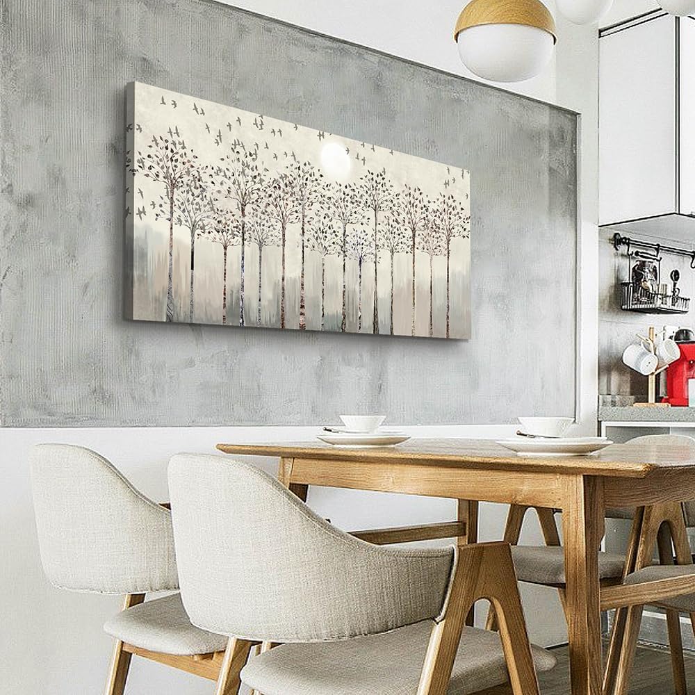 Wapluam Large Canvas Wall Art For Living Room Framed Wall Deco For Office Modern Bedroom Room Decorration Scenery Abstract Wall Paintings Canvas Prints Pictures Artwork Boho Home Decor 30X60in