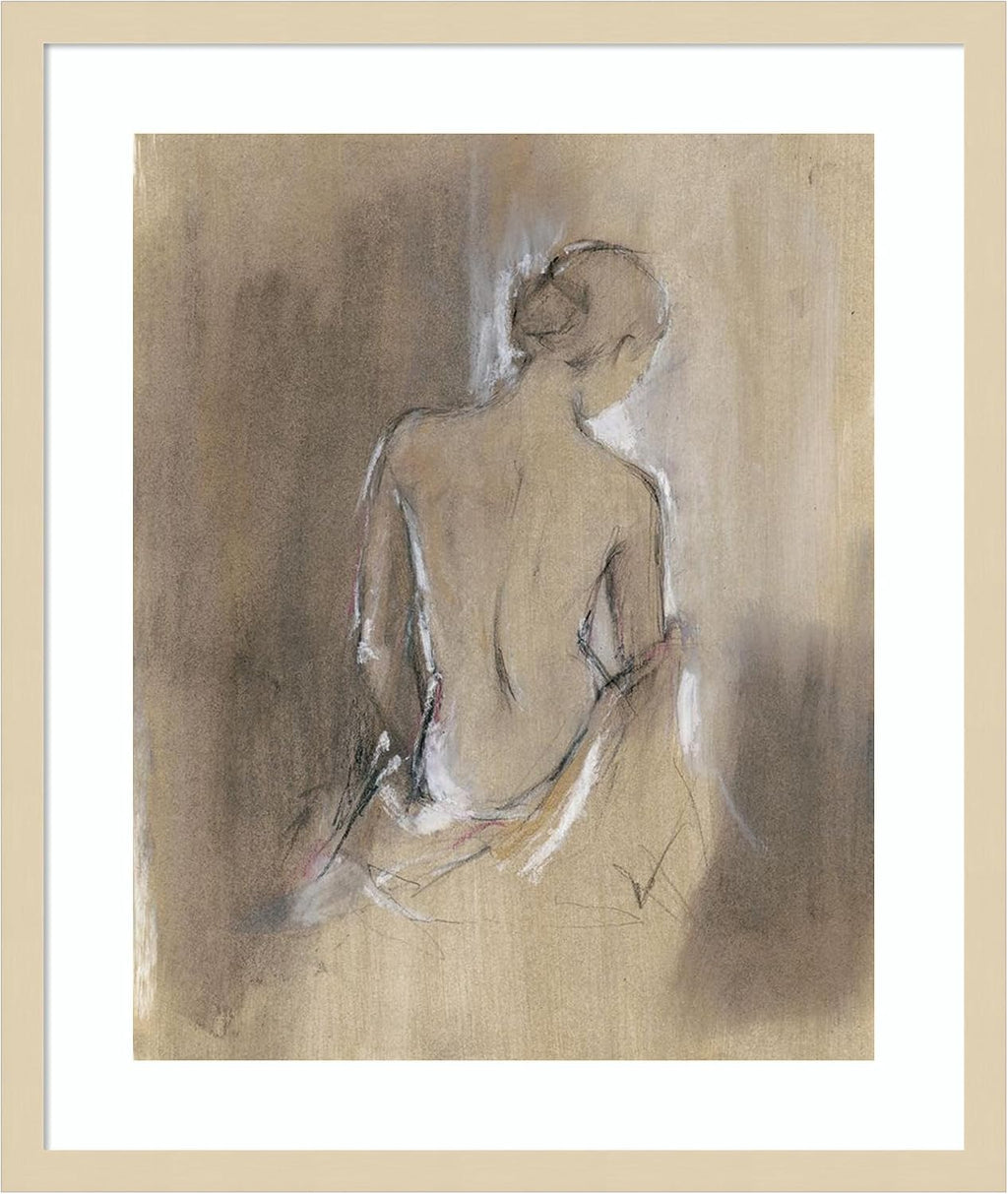 Amanti Art Framed Wall Art Print 25x21 Embellished Contemporary Figure II by Ethan Harper, People Wall Art, Modern Contemporary Decor, Medium Poster Painting Artwork for Living Room, Bedroom,