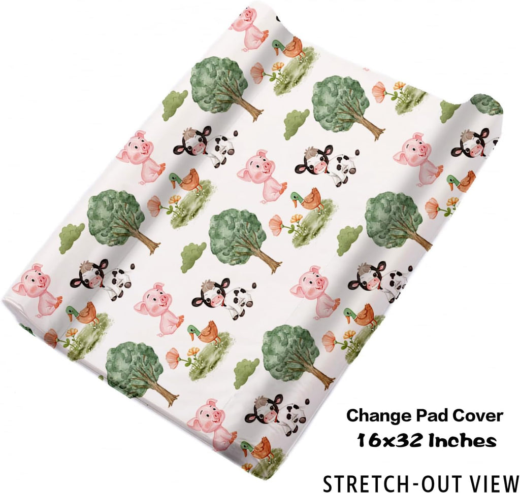 Personalized Nursery Crib Bedding Set: Custom Name 5 Piece Baby Crib Sets with Animal House Design - Toddler Double Layer Blanket Set, Comfortable Crib Bed Sheets for Baby Grils