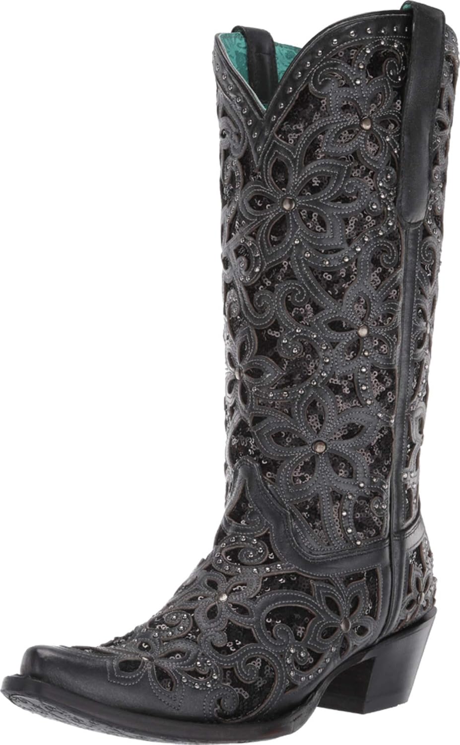 Corral Boots Women's Inlay Embroidery and Studs Boot (A3752-LD)