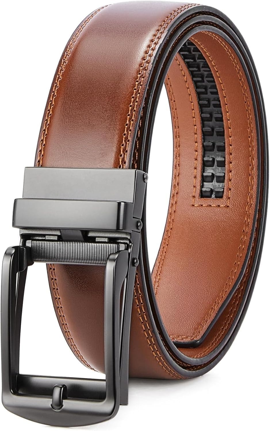 Executive Reversible Genuine Leather Belt Men 1 3/8' Golf Dress Casual Two-in-One Gift Box.