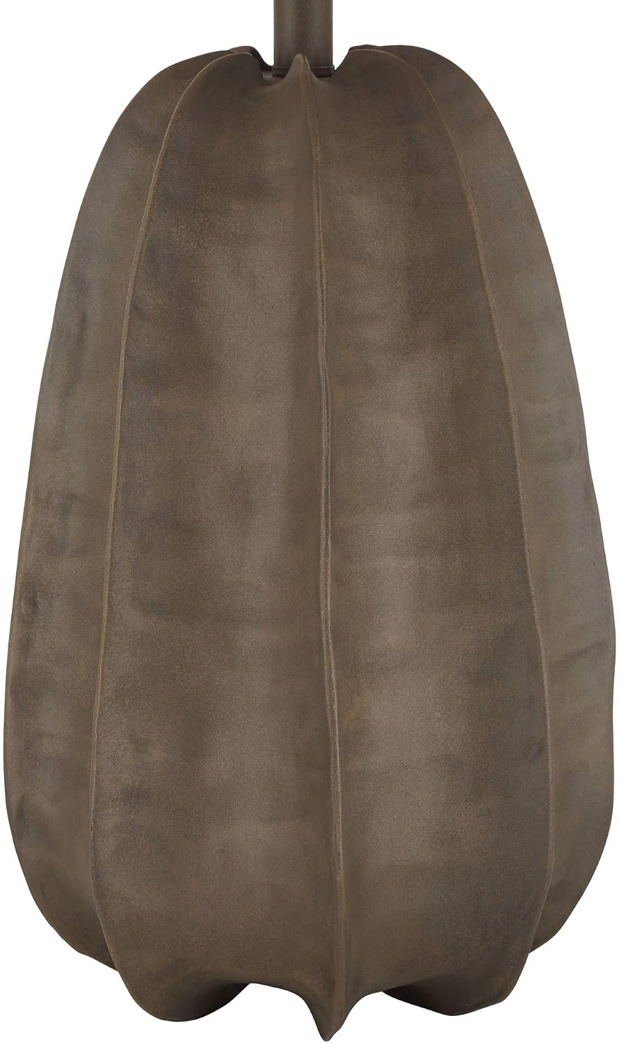 360 Lighting Calabasa 30' Tall Large Modern End 3-Way Table Lamp Chocolate Brown Finish Single Fabric White Shade Living Room Bedroom Bedside Nightstand House Office Home Reading Kitchen Entryway
