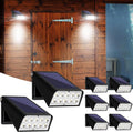 Solar Lights Outdoor with Lights Reflector&2 Lighting Modes, Solar Security Spot Lights 90° Adjustable, IP65 Waterproof Solar Powered Wall Lights for Garden/Patio/Yard/Deck/Pool Area, 8-Pack