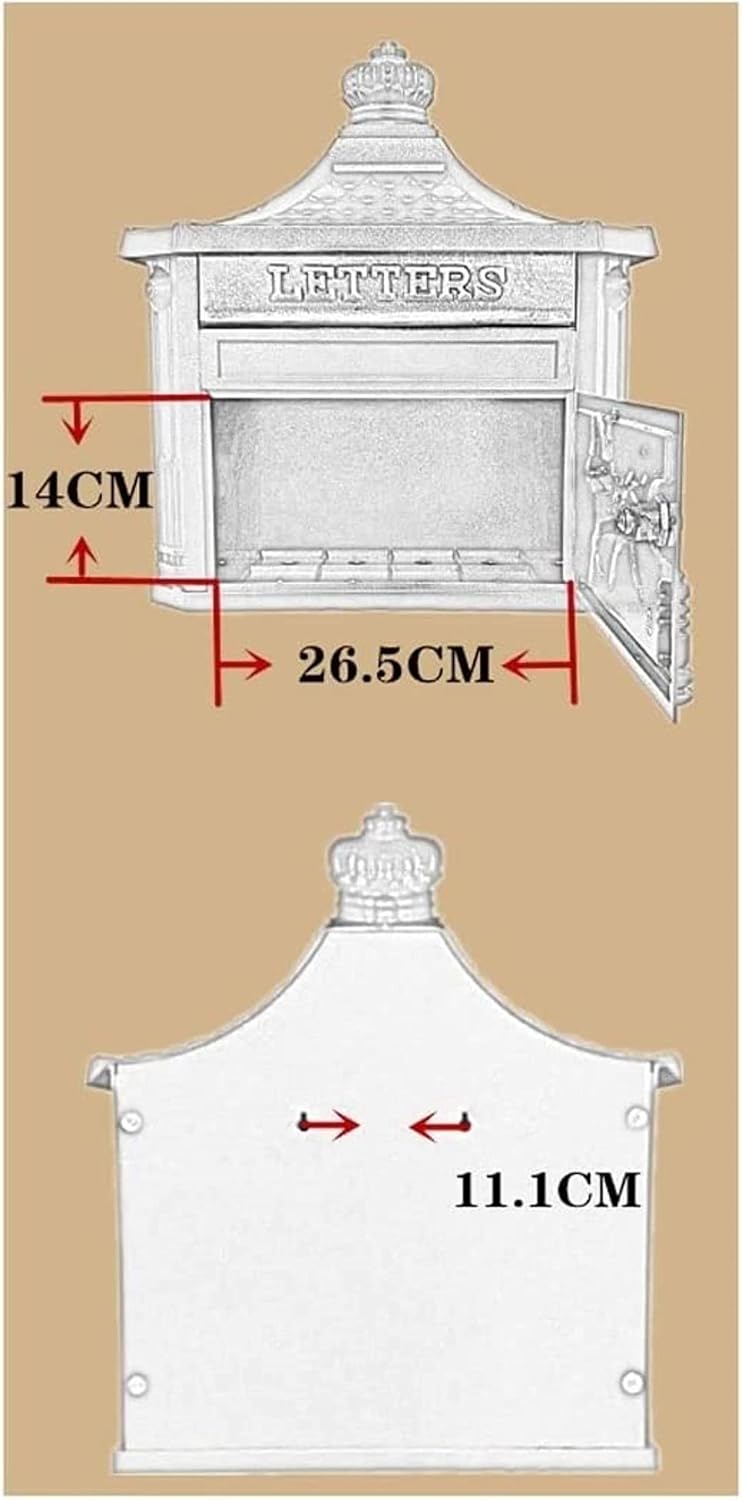 Metal Mailbox Posts Wall Mount Letterboxes Mail Drop Collection Boxes Package Lockers Envelopes Mailing Supplies