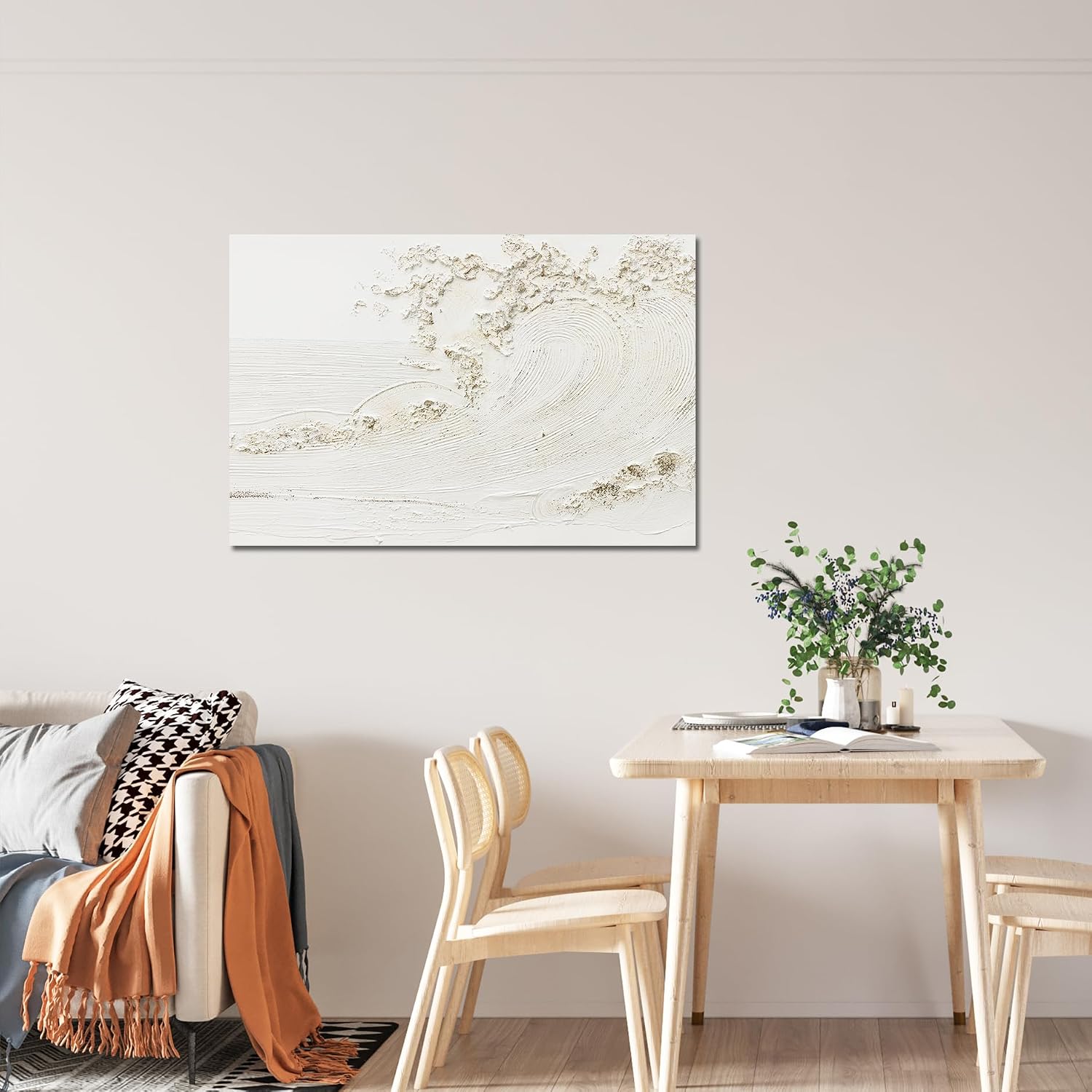 Canvas Wall Art Decor Large Wall Art for Living Room Large Artwork for Walls Black Abstract Wall Art Decor Canvas Art Wall Decor Modern Textured Wall Art Paintings 32' X 48' Bedroom Office Wall Decor