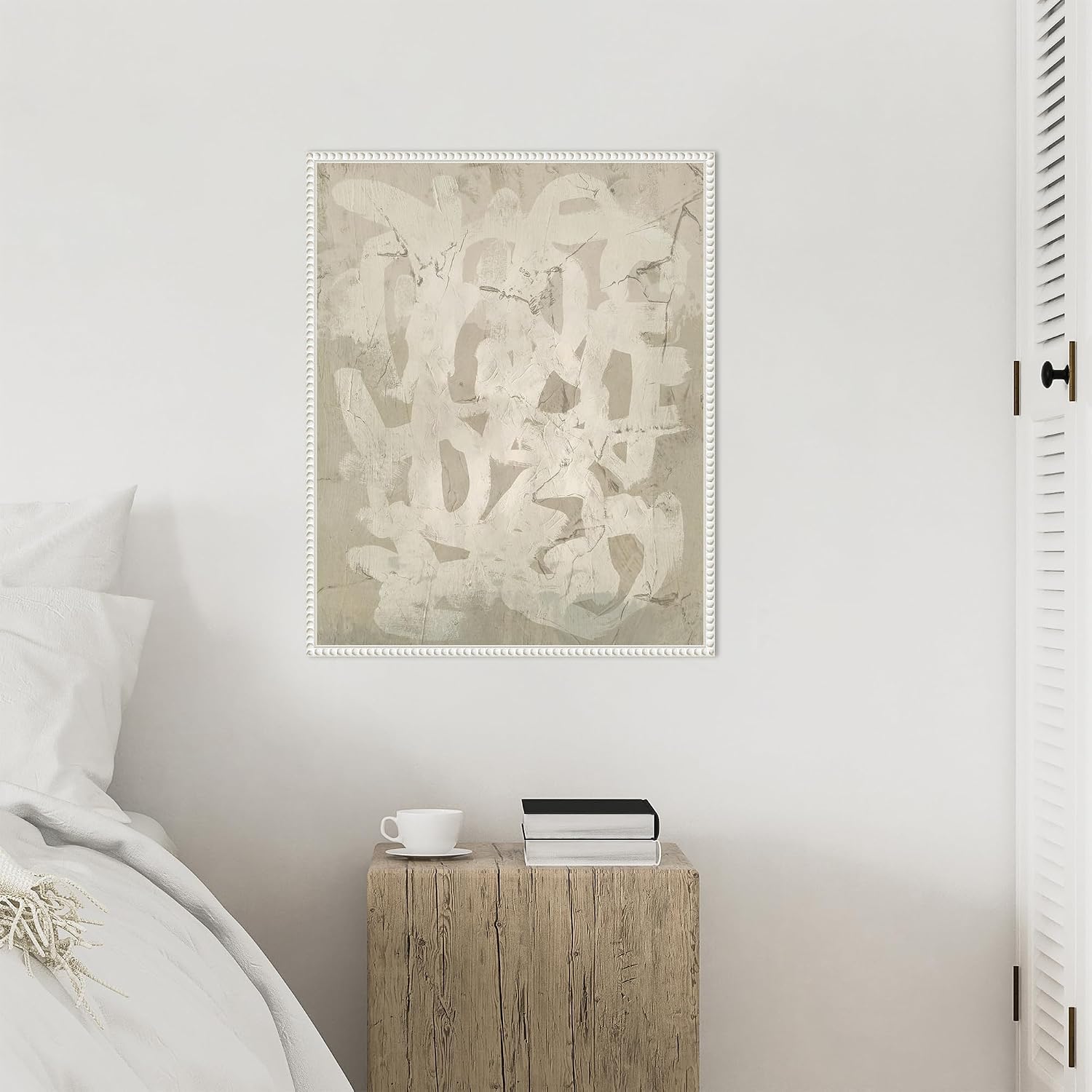 Amanti Art Framed Canvas Wall Art 28x23 Impasto Artifact II by June Erica Vess, Framed Wall Art Canvas, Abstract Artwork, Traditional Decor, Medium Poster Painting for Living Room, Bedroom, Bathroom