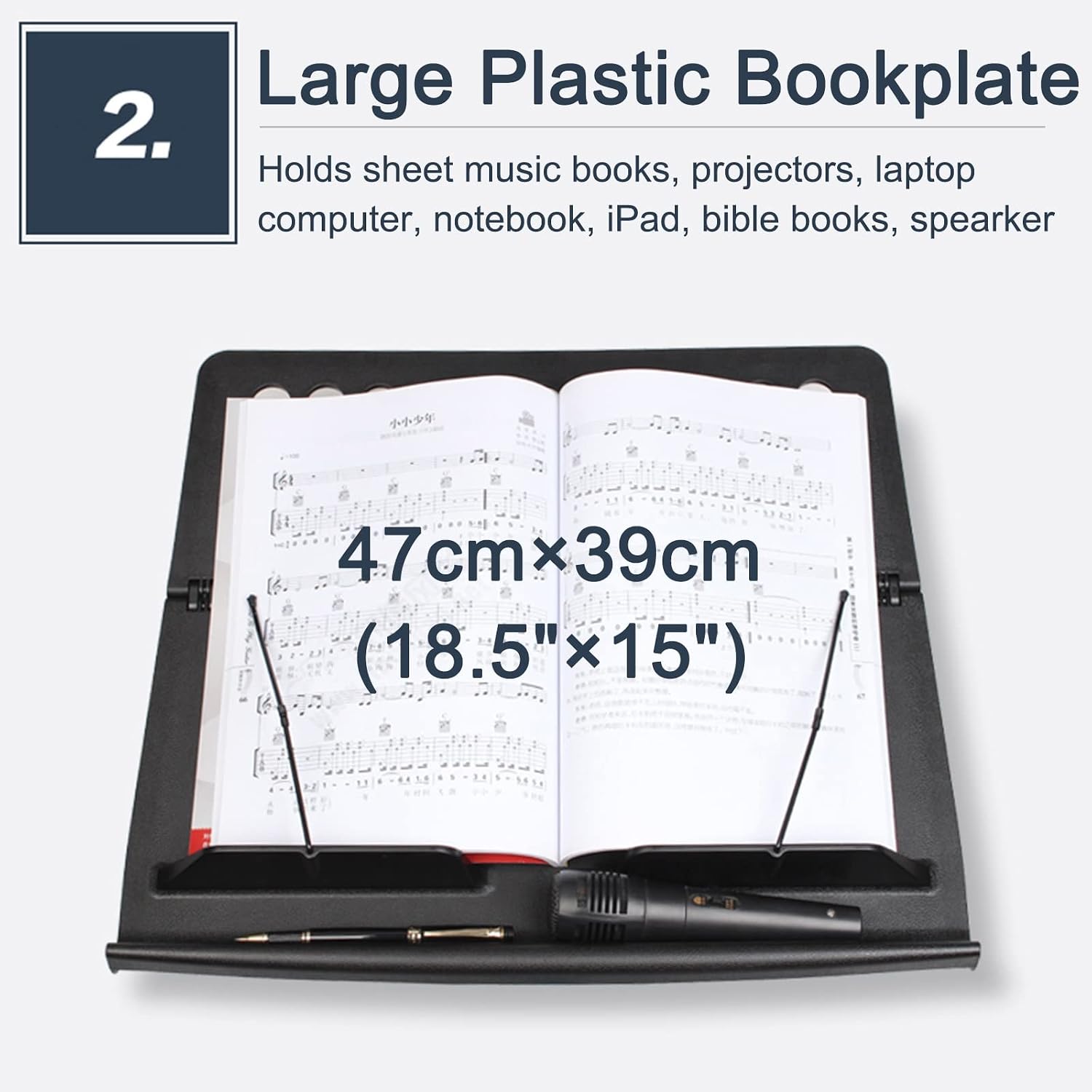 Orchestra Sheet Music Stand with Durable Metal Tripod, Height & Angle Adjustable Violin Guitar Music Book Holder, Dorm Room Bedroom Stage