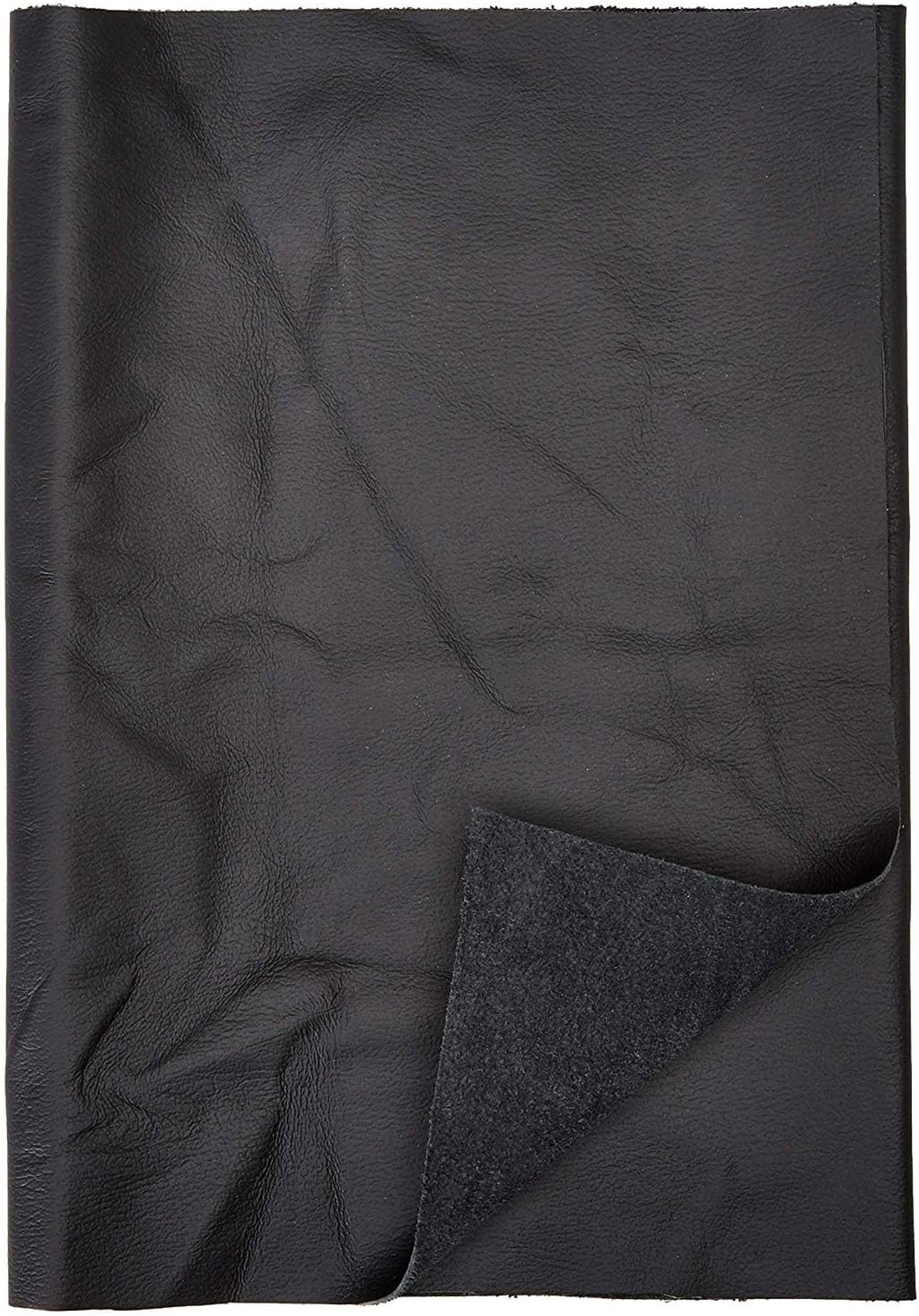 REED Leather HIDES - Cow Skins (40 Square Foot, Black)