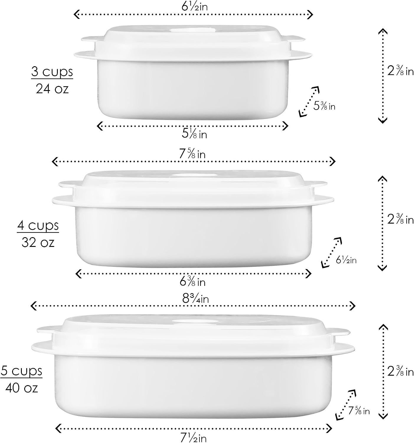 Reston Lloyd Nesting Microwave Containers, Adjustable Steam Vents, Airtight, Meal Prep, Durable BPA-Free Plastic- Freezer & Dishwasher Safe, Cookware & Food Storage, Anyday Cookware, Gray (Pack of 18)