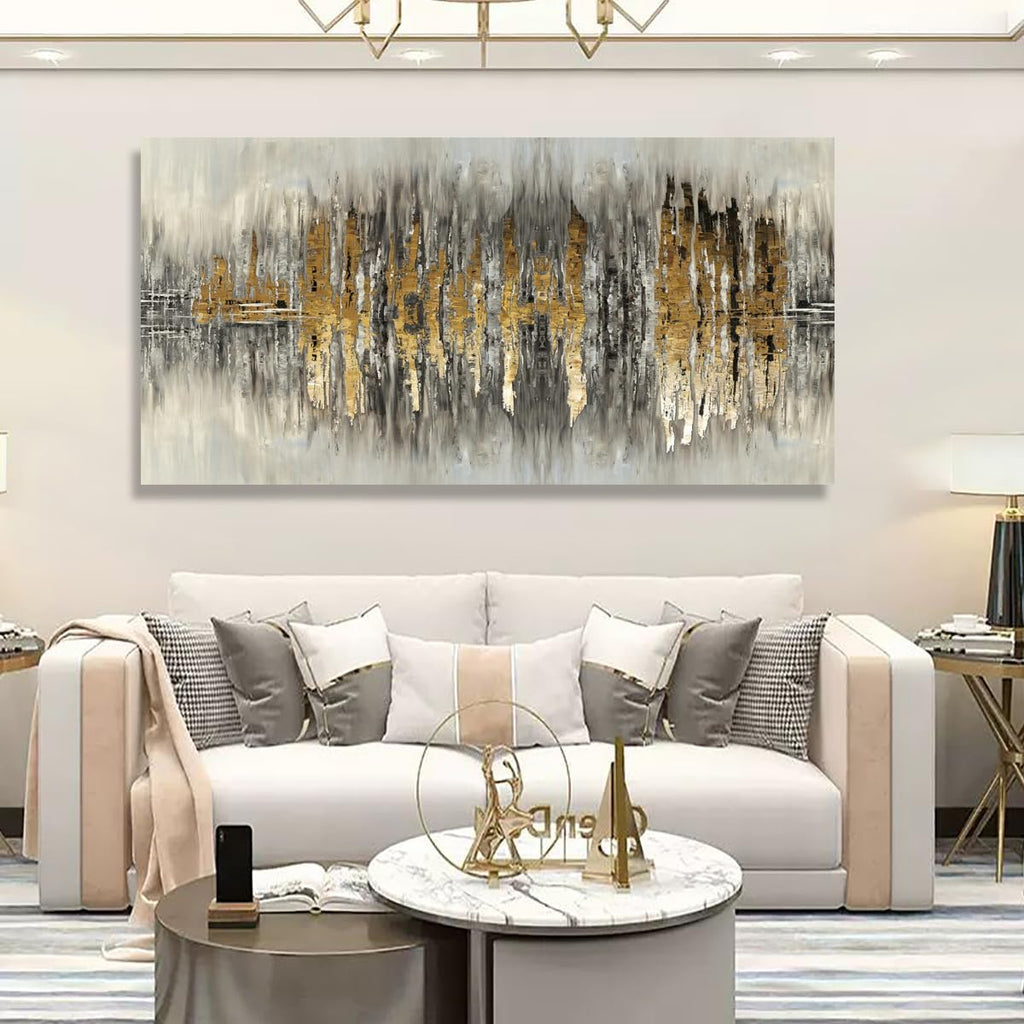 Color Block Abstract Pictures Canvas Wall Art for Living room Bedroom Wall Decor,Picture Wall Art Print Paitnings for home Decor,Morden Artwork Line Drawing Canvas Art Stretched -70x35inches