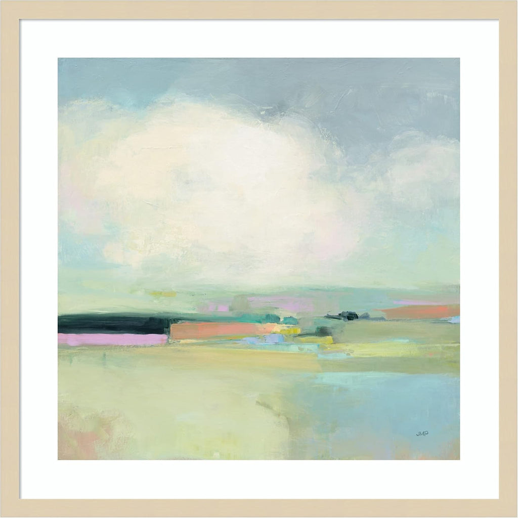Amanti Art Framed Wall Art Print 25x25 Colorful Landscape by Julia Purinton, Abstract Wall Art, Modern Contemporary Decor, Medium Poster Painting Artwork for Living Room, Bedroom, Bathroom, Kitchen,