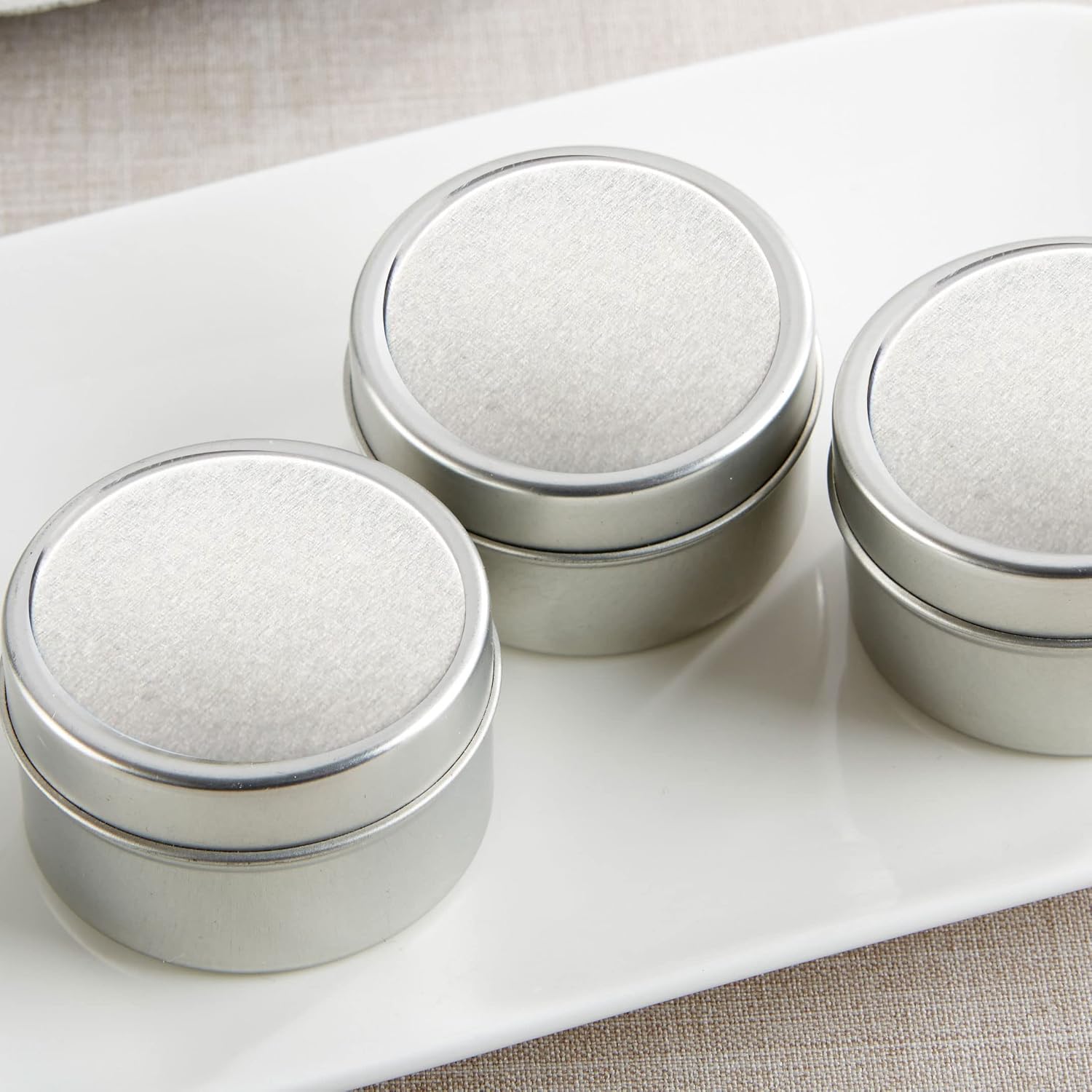 Kate Aspen Travel Size Vanilla Scented Candle Tins with Lids - Set of 96 Mini Candles Bulk - Wedding Favors for Guests, Bridal Shower Gifts, Party Favors Adults, Bridesmaids Gifts