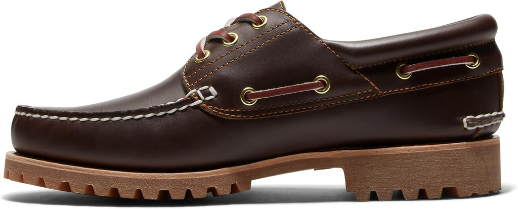 Timberland Men's Authentic 3-Eye Lug Handsewn Boat Shoes