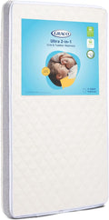 Graco Ultra 2-in-1 Premium Dual Sided Crib & Toddler Mattress - GREENGUARD Gold, CertiPUR-US Certified Foam, Machine Washable Cover with 100% Waterproof Surface, Fits Standard Crib & Toddler Beds