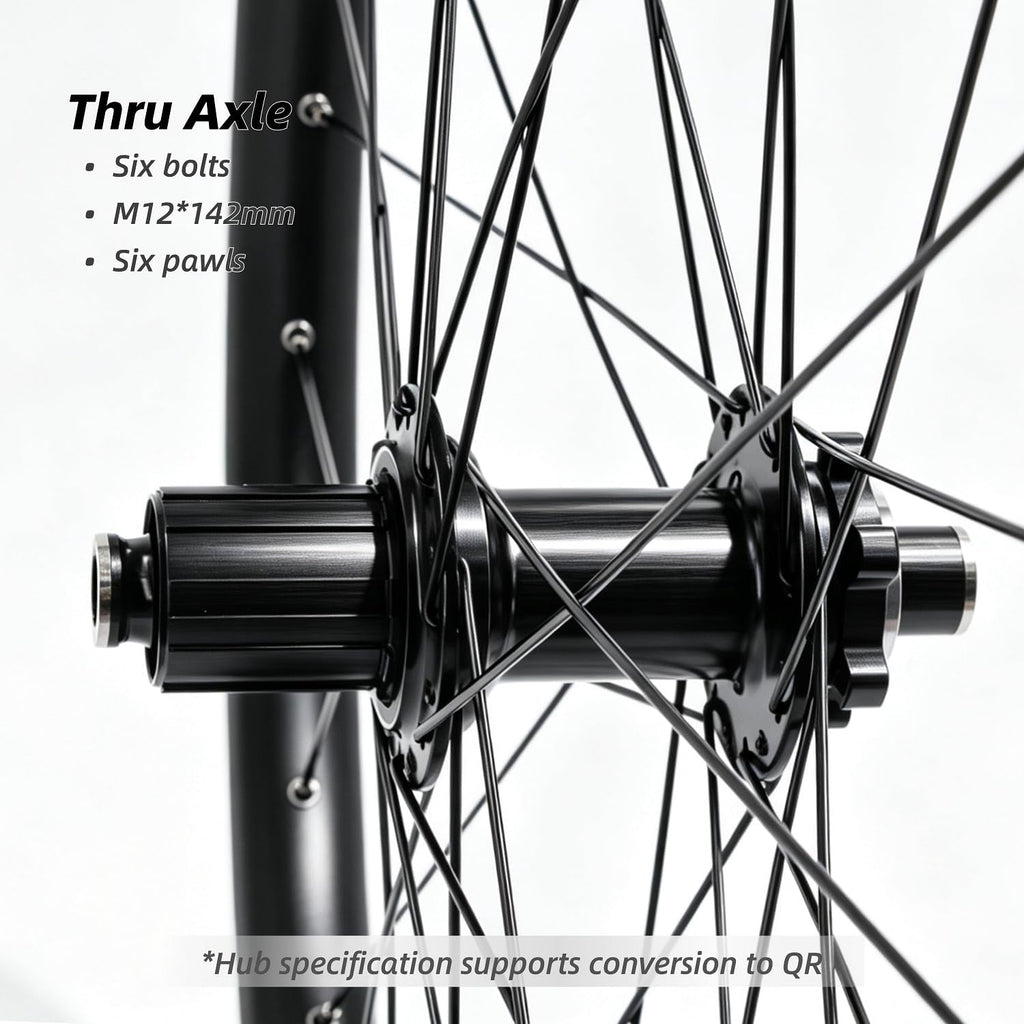 MTB Wheelset 27.5' 29' inch Boost/Thru Axle/Quick Release, Disc Brake Mountain Bike Wheels, Aluminum Alloy Rim 32 Holes for 8-11 Speed Cassette XC AM DH