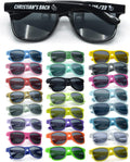 Personalized Sunglasses Bulk Party Favors Adult Gifts Custom Wedding/Bachelor/Birthday/Bridal/Groomman/Company Personalized Party Sunglasses Gifts for Guests (120PC Black)