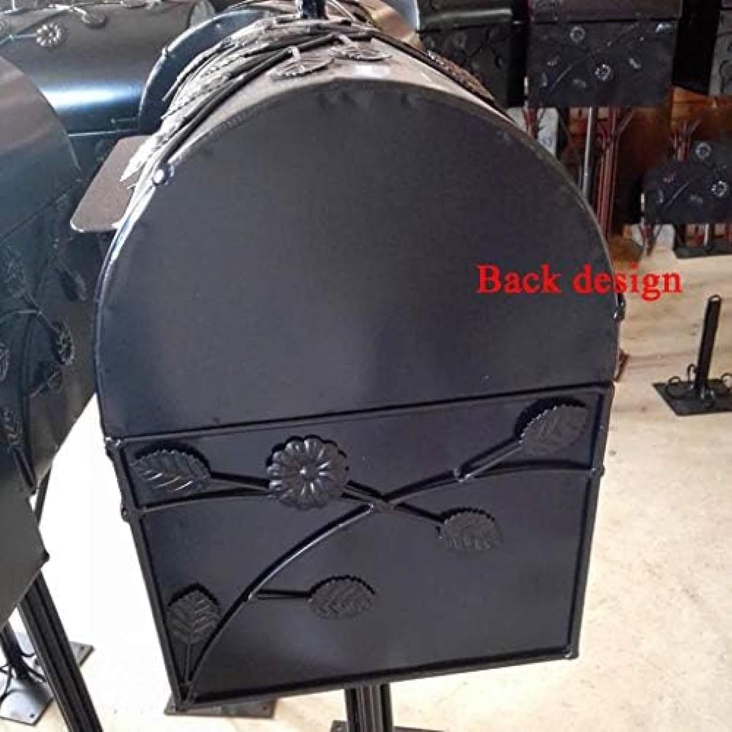 Standing Mailbox - Large Mailbox & Post System – Rust Resistant Mailbox – Includes Address Plaque, Mounting Hardware – Metal Mailbox - Bird Layer Design,Bronze